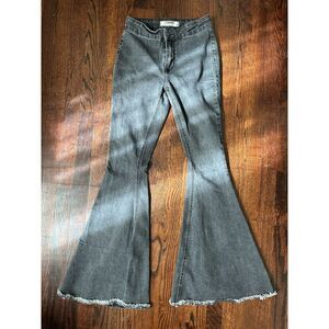 Rock and Roll Denim Black Flare Jeans Size 27x32